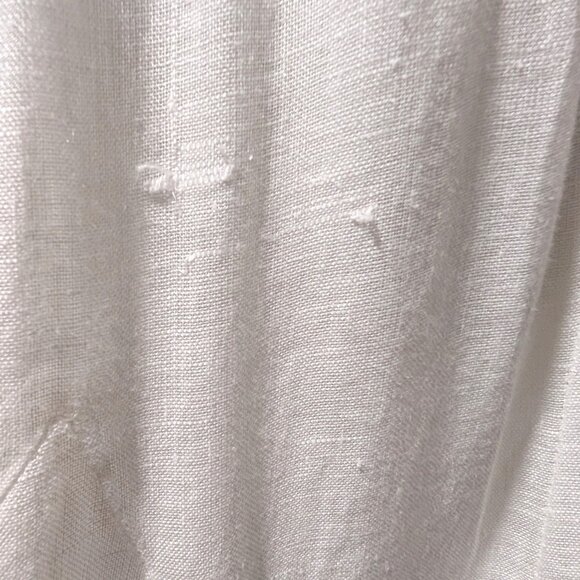 CP Shades Womens Size M White 100% Linen Button Up Shirt Maxi Pull On Skirt Set - Picture 8 of 10